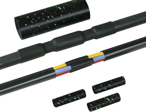 Produktbild: HellermannTyton 380-04006 LVK-5x1.5-16 PO-X BK Warmschrumpf-Verbindungsgarnitur ohne Schraubverbinder Kabel-&Oslash;-Bereich: 12 - 48 mm Inhalt: 1 St.