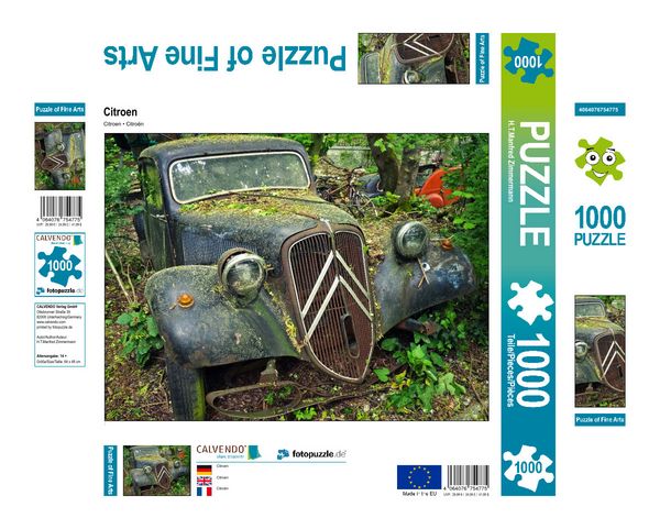Produktbild: CALVENDO Puzzle Citroen | 1000 Teile Lege-Gr&ouml;&szlig;e 64x48cm Foto-Puzzle f&uuml;r gl&uuml;ckliche Stunden