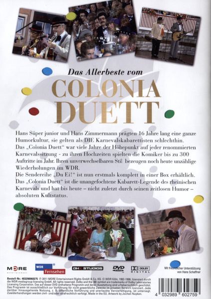 Produktbild: Das Allerbeste vom Colonia Duett - Du Ei [2 DVDs]