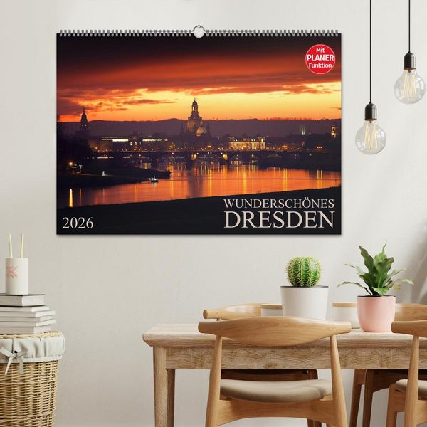 Produktbild: Wundersch&ouml;nes Dresden (Wandkalender 2026 DIN A2 quer), CALVENDO Monatskalender