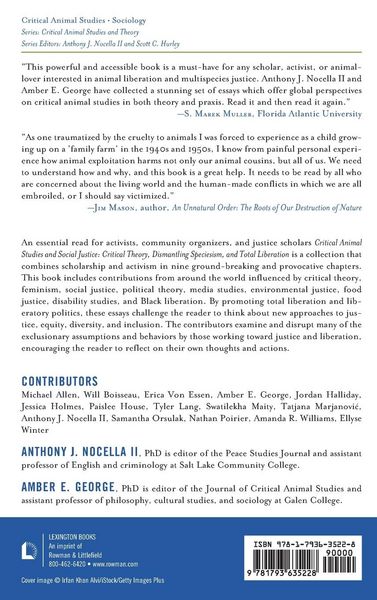 Produktbild: Critical Animal Studies and Social Justice