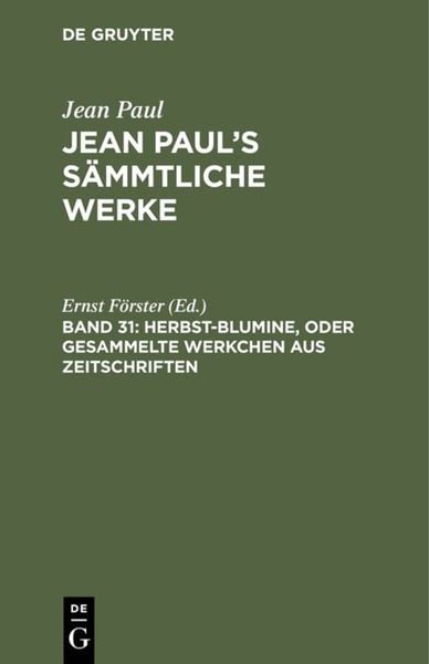 Produktbild: Herbst-Blumine, oder Gesammelte Werkchen aus Zeitschriften