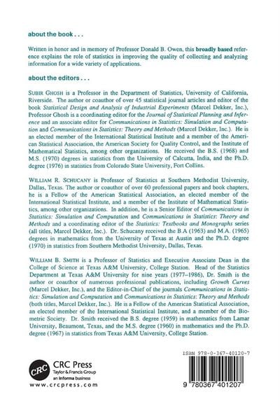 Produktbild: Statistics of Quality