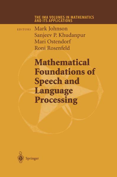 Produktbild: Mathematical Foundations of Speech and Language Processing