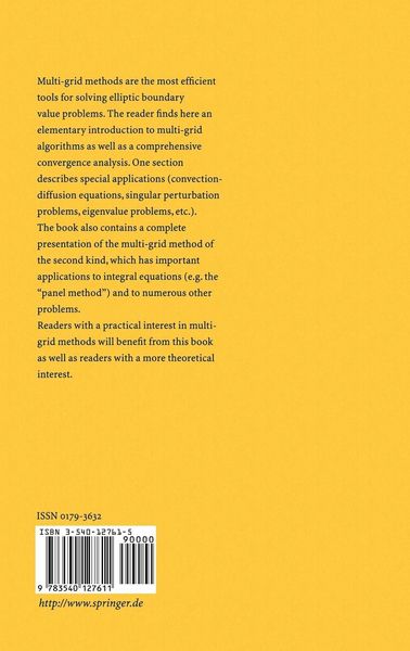 Produktbild: Multi-Grid Methods and Applications