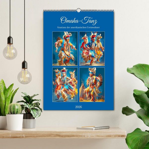 Produktbild: Omaha-Tanz. Grastanz der amerikanischen Ureinwohner (Wandkalender 2026 DIN A2 hoch), CALVENDO Monatskalender