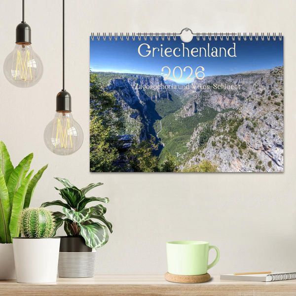 Produktbild: Griechenland 2026 - Zagorochoria und Vikos-Schlucht (Wandkalender 2026 DIN A4 quer), CALVENDO Monatskalender