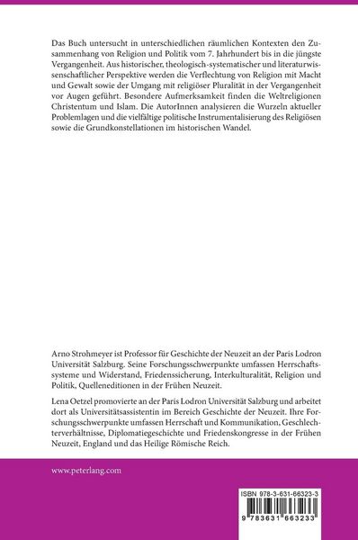 Produktbild: Historische und systematische Fallstudien in Religion und Politik vom Mittelalter bis ins 21. Jahrhundert