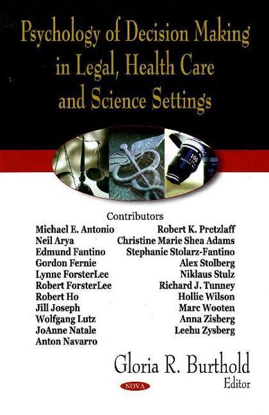 Produktbild: Burthold, G: Psychology of Decision Making in Legal, Health