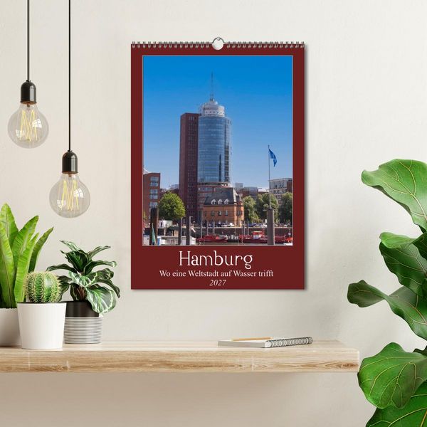 Produktbild: Hamburg &ndash; Wo eine Weltstadt auf Wasser trifft (Wandkalender 2027 DIN A3 hoch), CALVENDO Monatskalender