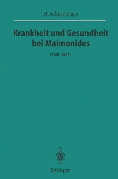 Produktbild: Krankheit und Gesundheit bei Maimonides