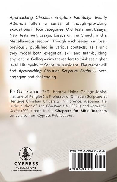 Produktbild: Approaching Christian Scripture Faithfully