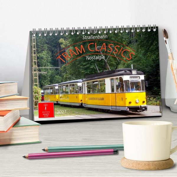 Produktbild: TRAM CLASSICS - Stra&szlig;enbahn Nostalgie (Tischkalender 2027 DIN A5 quer), CALVENDO Monatskalender