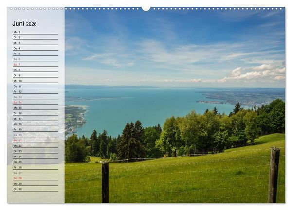 Produktbild: Unterwegs am Bodensee (hochwertiger Premium Wandkalender 2026 DIN A2 quer), Kunstdruck in Hochglanz