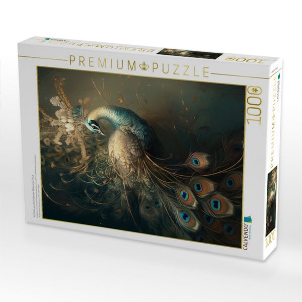 Produktbild: CALVENDO Puzzle Ein Motiv aus dem Kalender Malerische Pfaue | 1000 Teile Lege-Gr&ouml;&szlig;e 64x48cm Foto-Puzzle f&uuml;r gl&uuml;ckliche Stunden