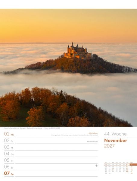 Produktbild: Malerisches Deutschland Wochenplaner Kalender 2027