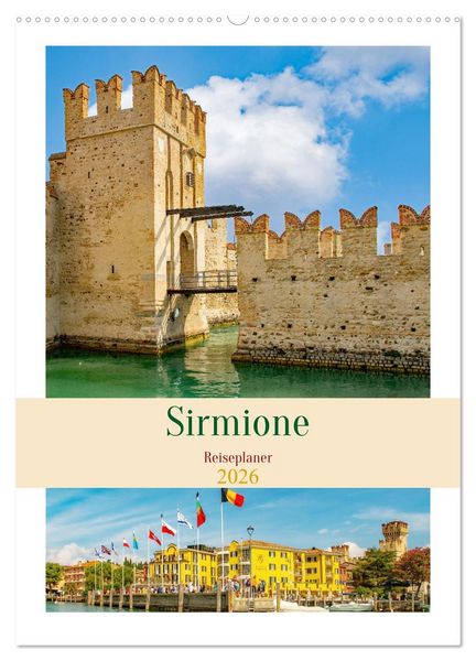 Produktbild: Sirmione - Reiseplaner (Wandkalender 2026 DIN A2 hoch), CALVENDO Monatskalender
