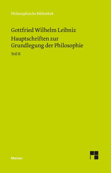 Produktbild: Hauptschriften zur Grundlegung der Philosophie Teil II
