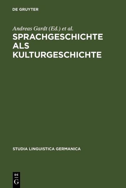 Produktbild: Sprachgeschichte als Kulturgeschichte