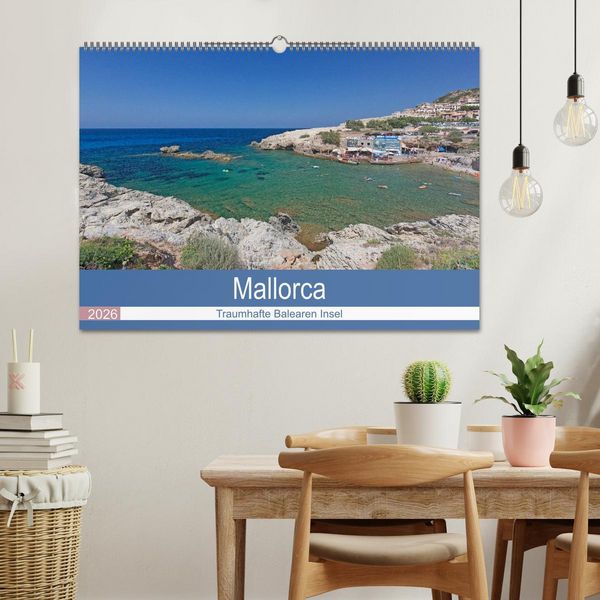 Produktbild: Mallorca - Traumhafte Balearen Insel (Wandkalender 2026 DIN A2 quer), CALVENDO Monatskalender
