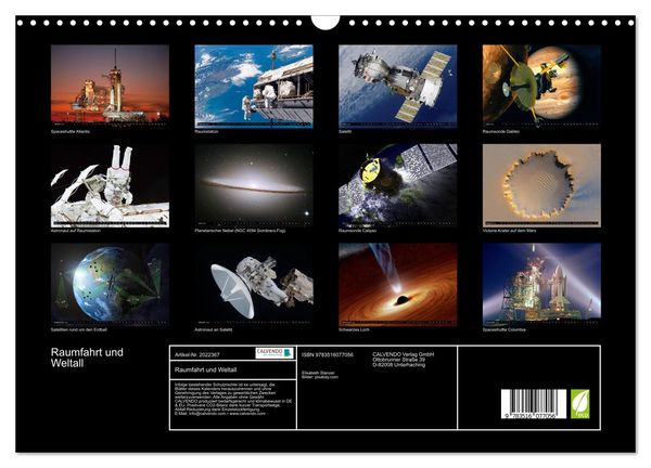 Produktbild: Raumfahrt und Weltall (Wandkalender 2026 DIN A3 quer), CALVENDO Monatskalender