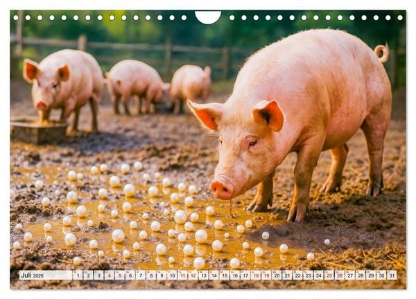 Produktbild: Tierische Redewendungen - Ein Kalender voller Spr&uuml;che und Sprachbilder (Wandkalender 2026 DIN A4 quer), CALVENDO Monatskalender