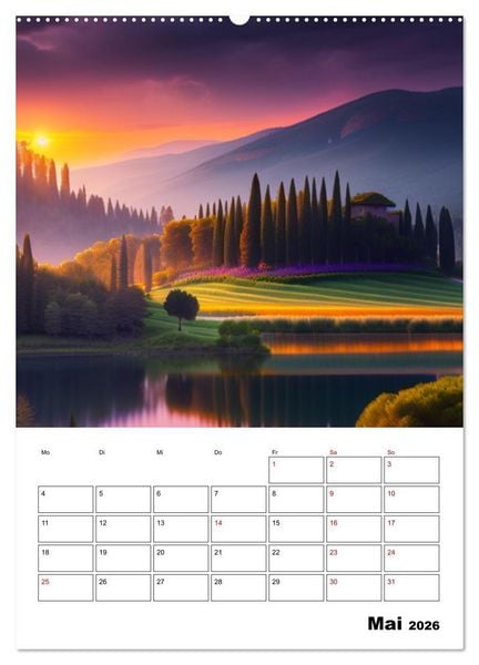 Produktbild: Sch&ouml;ne Landschaften (hochwertiger Premium Wandkalender 2026 DIN A2 hoch), Kunstdruck in Hochglanz