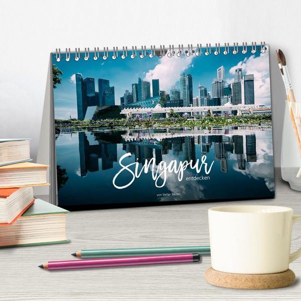 Produktbild: Singapur entdecken (Tischkalender 2026 DIN A5 quer), CALVENDO Monatskalender