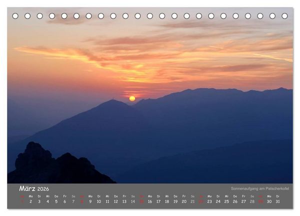 Produktbild: Traumhafte Bergwelt Kalender (Tischkalender 2026 DIN A5 quer), CALVENDO Monatskalender