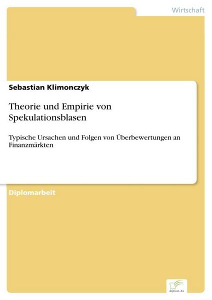 Produktbild: Theorie und Empirie von Spekulationsblasen