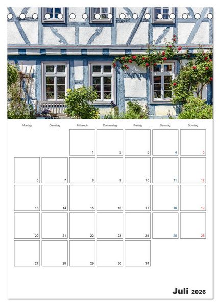 Produktbild: Rheingau Terminplaner (Tischkalender 2026 DIN A5 hoch), CALVENDO Monatskalender