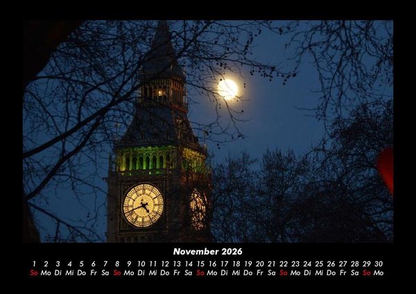 Produktbild: London 2026 Fotokalender DIN A3