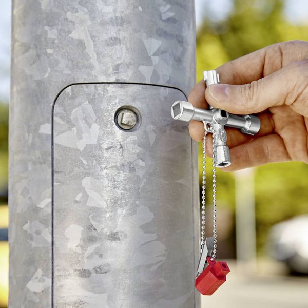 Produktbild: Knipex 00 11 03 KNIPEX 00 11 03 Schaltschrankschl&uuml;ssel der Standard Schaltschrankschl&uuml;ssel 76 mm Schaltschrankschl&uuml;ssel 1 St.
