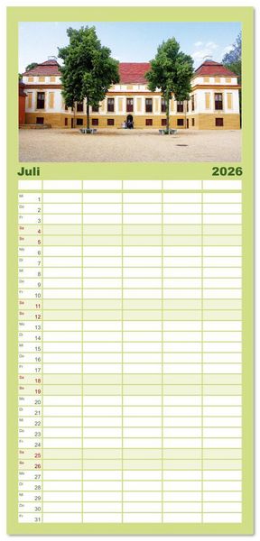 Produktbild: Familienplaner 2026 - Brandenburg - Sch&ouml;ne Orte im Landkreis Potsdam-Mittelmark mit 5 Spalten (Wandkalender, 21 x 45 cm) CALVENDO