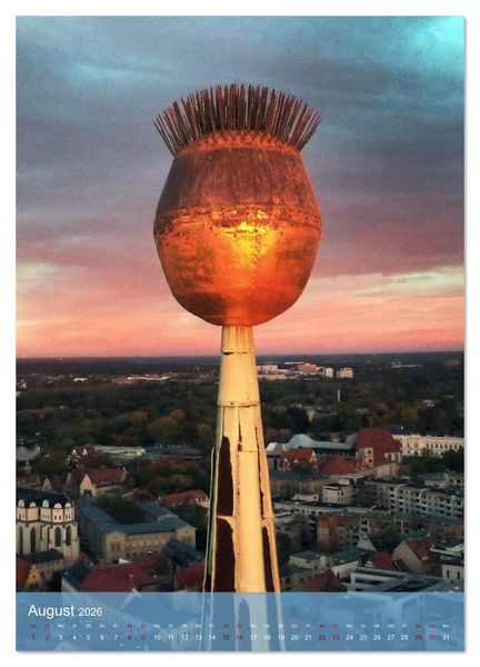 Produktbild: NACHT IN HALLE SAALE (Wandkalender 2026 DIN A2 hoch), CALVENDO Monatskalender