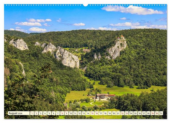 Produktbild: Naturpark Obere Donau (hochwertiger Premium Wandkalender 2026 DIN A2 quer), Kunstdruck in Hochglanz