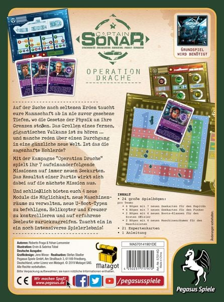 Produktbild: Captain Sonar: Operation Drache [2. Erweiterung]
