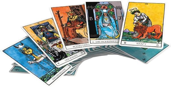 Produktbild: Das Weiser-Tarot - Tarot von A.E. Waite in den urspr&uuml;nglichen Aquarellfarben (78 Karten illustriert von Pamela Colman Smith mit Booklet)
