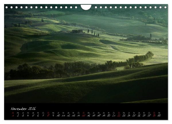 Produktbild: Licht der Toscana (Wandkalender 2026 DIN A4 quer), CALVENDO Monatskalender