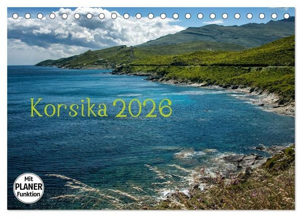 Produktbild: Korsika 2026 (Tischkalender 2026 DIN A5 quer), CALVENDO Monatskalender
