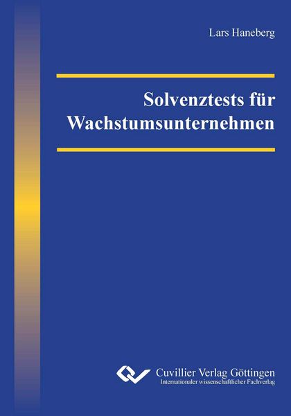 Produktbild: Solvenztests f&uuml;r Wachstumsunternehmen
