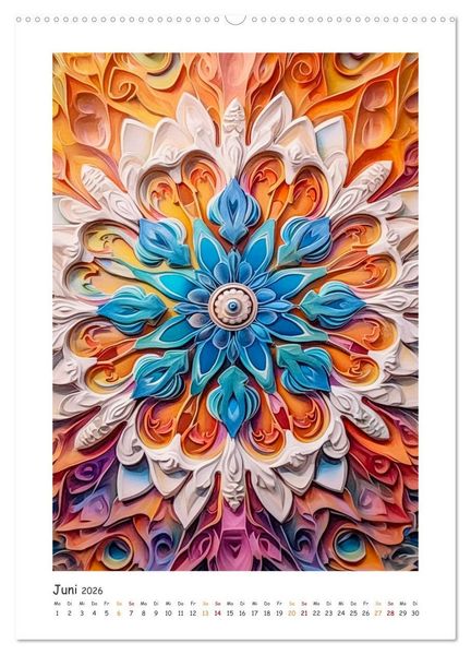 Produktbild: Zauberhafte Mandalas (hochwertiger Premium Wandkalender 2026 DIN A2 hoch), Kunstdruck in Hochglanz