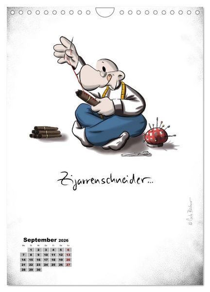 Produktbild: Carlo B&uuml;chner ALLE JAHRE BILDER! (Wandkalender 2026 DIN A4 hoch), CALVENDO Monatskalender