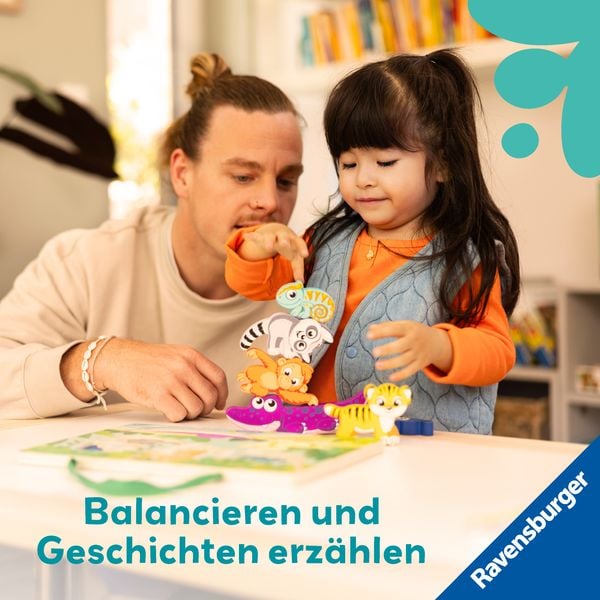 Produktbild: Play+ Magnetisches Holz-F&uuml;hl-Puzzle: Dschungel - ab 12 Monate