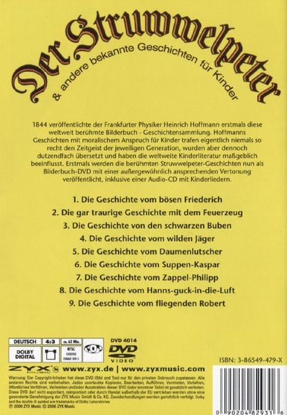 Produktbild: Struwwelpeter - Bilderbuch (+ CD)
