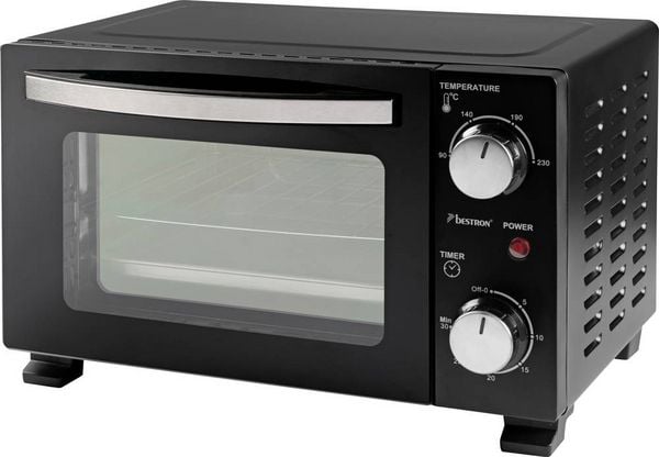 Produktbild: Bestron AOV10 Mini-Backofen Grillfunktion, Kontrollleuchte, Timerfunktion 10l