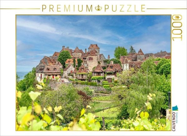 Produktbild: CALVENDO Puzzle Loubressac. Ein malerisches Dorf mit Schloss, Kirche und verwunschenen Altstadtgassen | 1000 Teile Lege-Gr&ouml;&szlig;e 64x48cm Foto-Puzzle f&uuml;r gl&uuml;ckliche Stunden