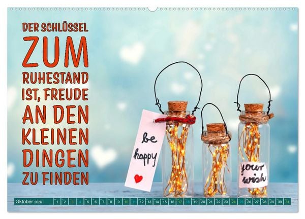 Produktbild: Ruhestand - das Leben neu entdecken (Wandkalender 2026 DIN A2 quer), CALVENDO Monatskalender