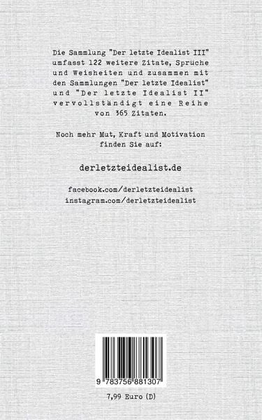 Produktbild: Der letzte Idealist III