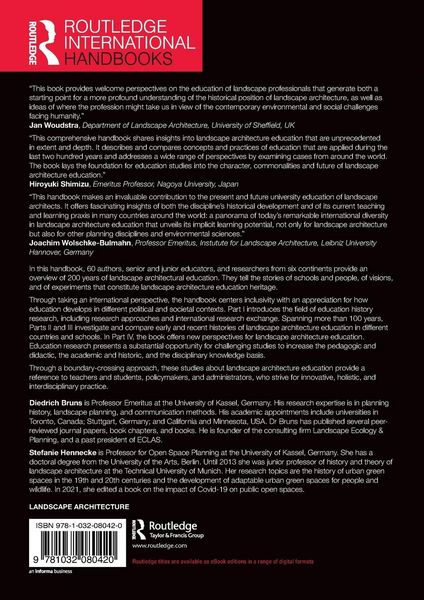 Produktbild: The Routledge Handbook of Landscape Architecture Education